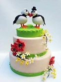 תמונה של עוגת חתונה ציפורים