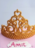 תמונה של עוגת בת מצוה כרית וכתר
