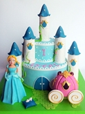 תמונה של עוגת יום הולדת סינדרלה