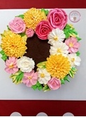תמונה של 58 עוגת יום הולדת פרחים