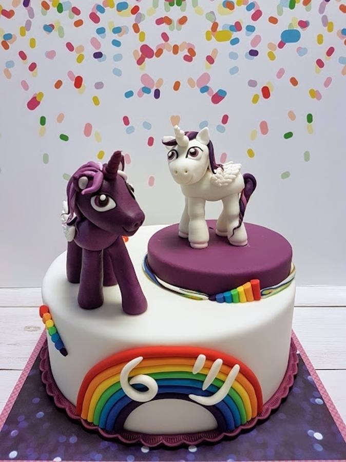תמונה של עוגת יום הולדת סוסי פוני
