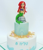 תמונה של עוגת יום הולדת בת הים הקטנה